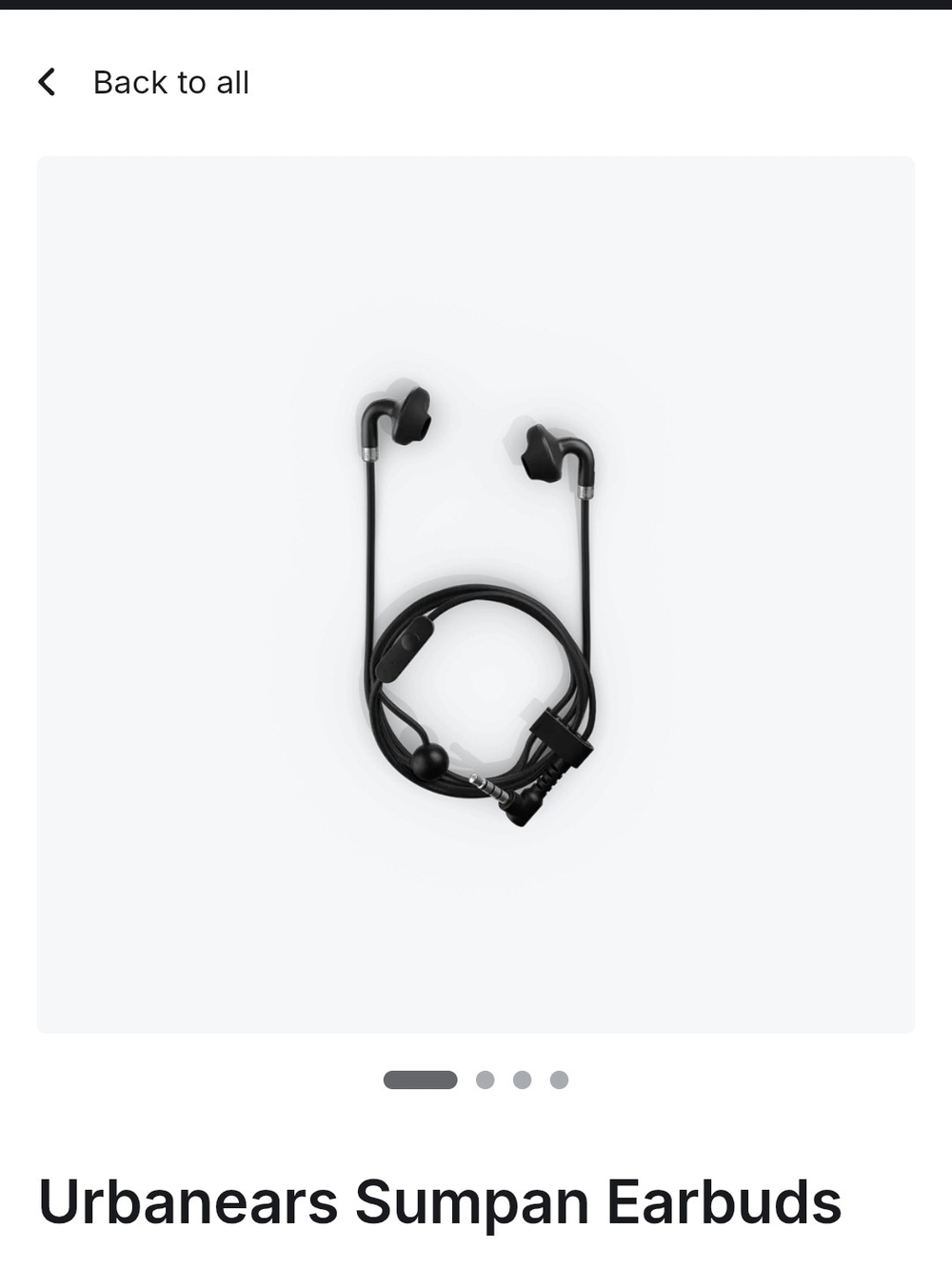 Peloton Black and Silver Wired Earbud Headphones